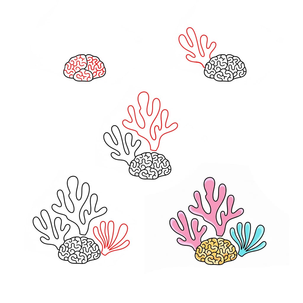 Dibujos de Coral amarillo