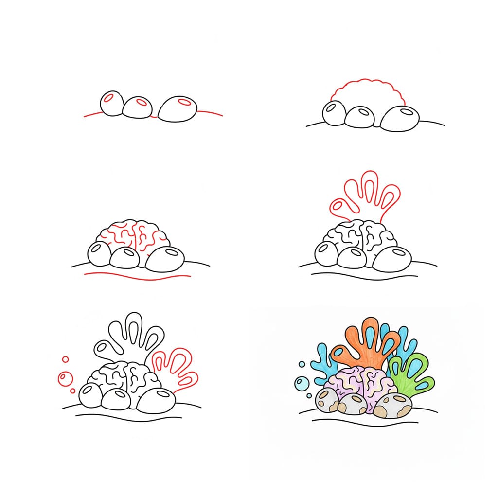 Dibujos de Coral cerebro