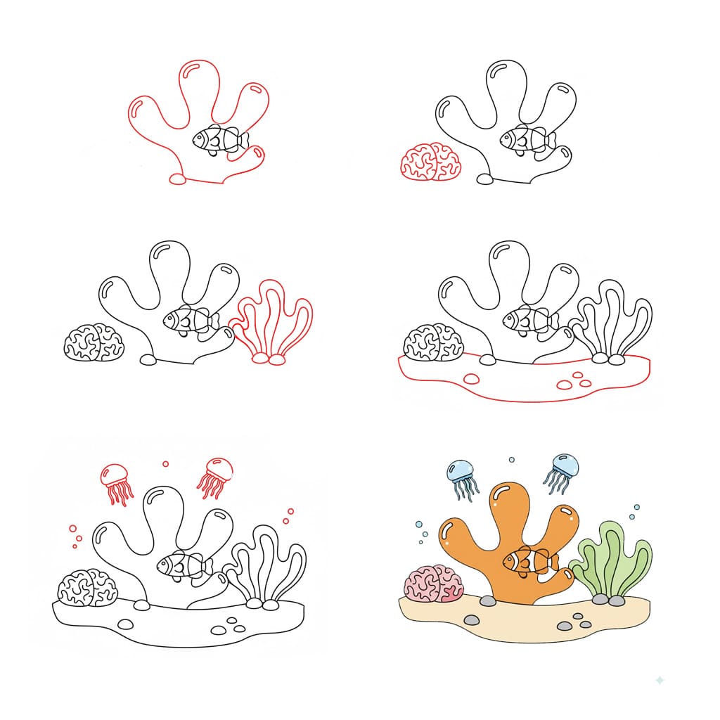 Dibujos de Coral morado