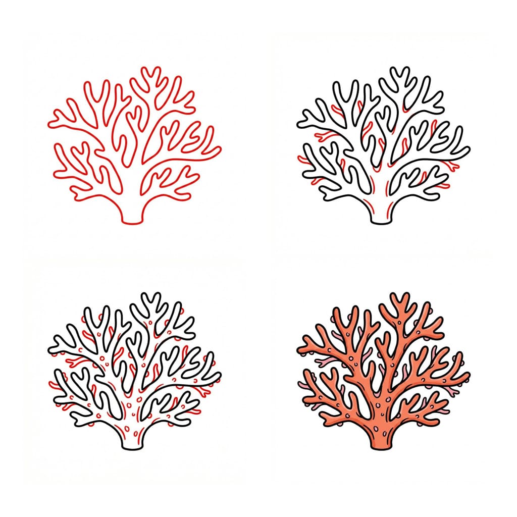Dibujos de Coral ramificado
