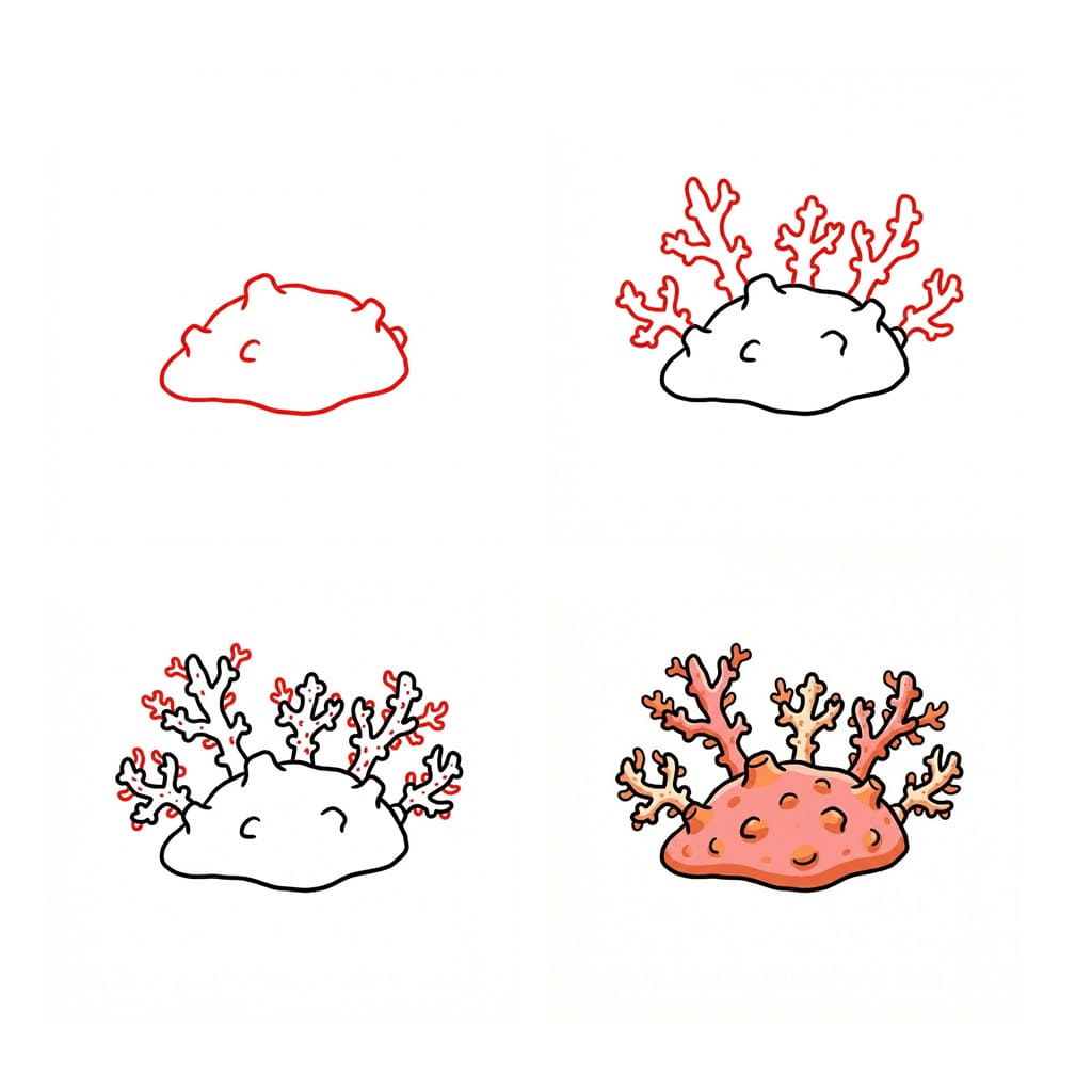 Dibujos de Coral realista