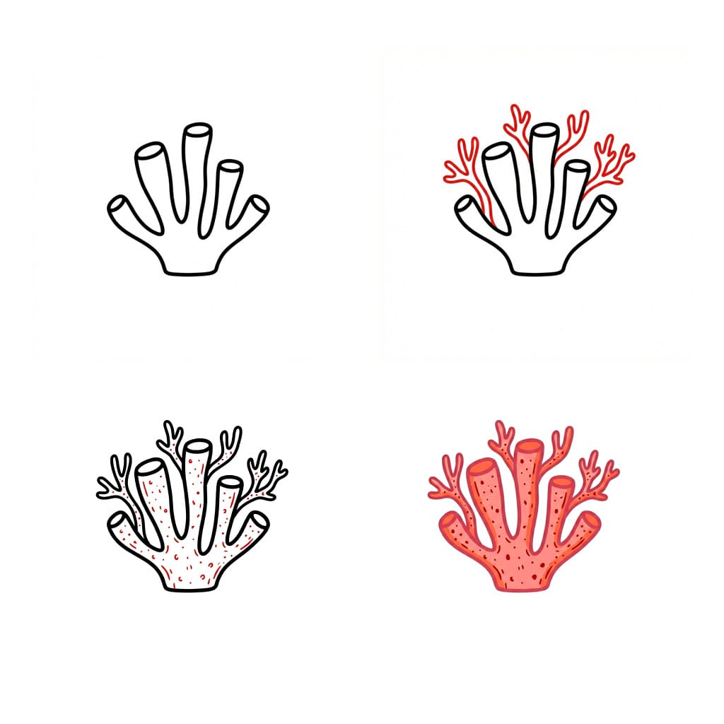 Dibujos de Coral suave