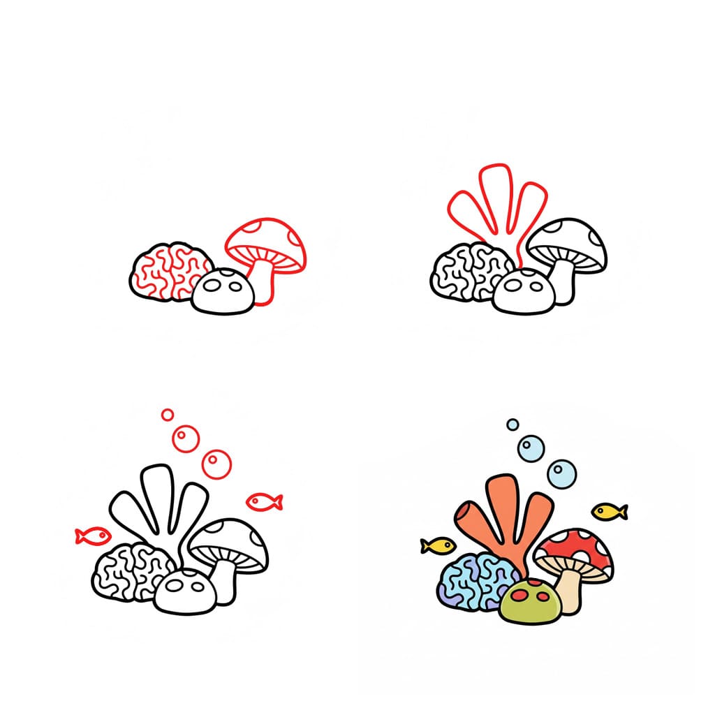 Dibujos de Coral tubular