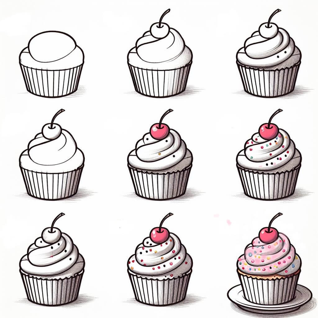 Dibujos de Cupcakes