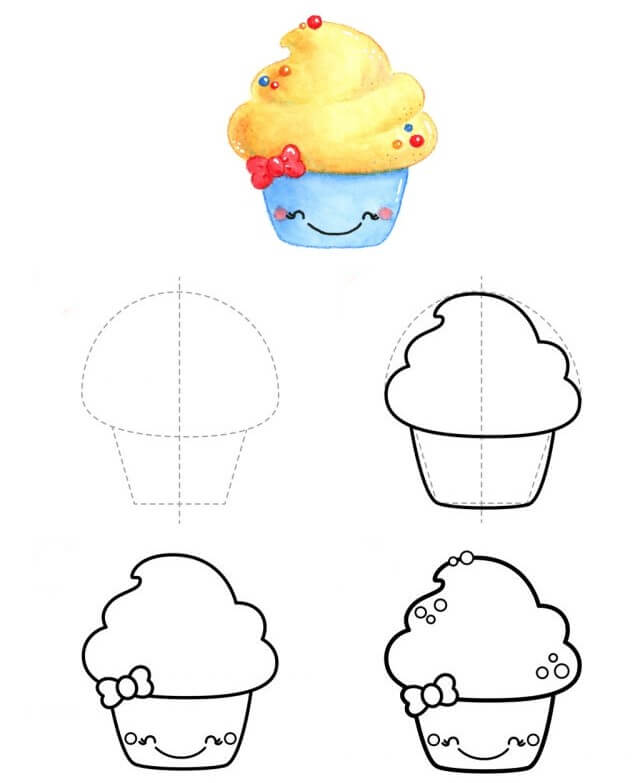 Dibujos de Cupcake de limón