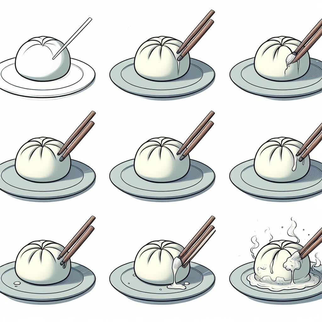 Dibujos de Dumpling caliente