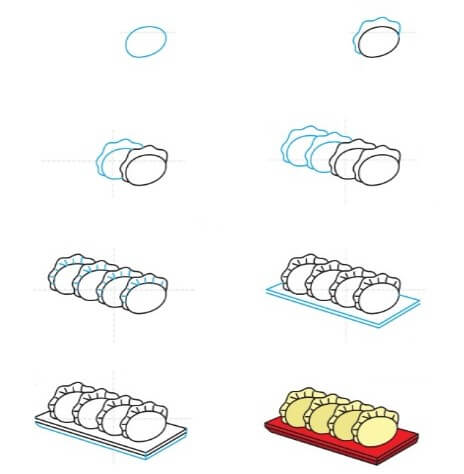 Dibujos de Dumpling de pollo