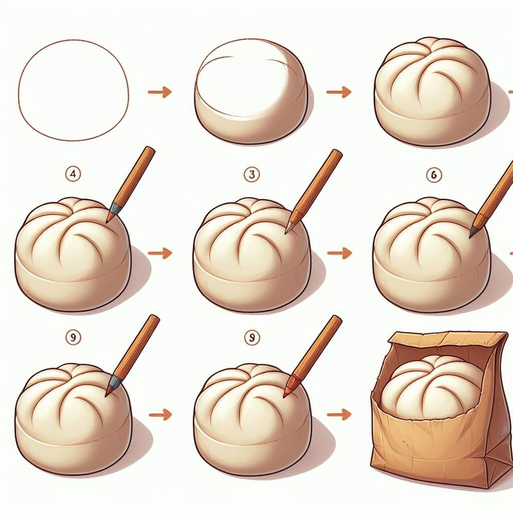 Dibujos de Dumpling japonés