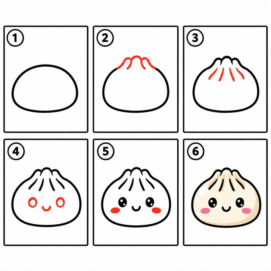 Dibujos de Dumpling redondo
