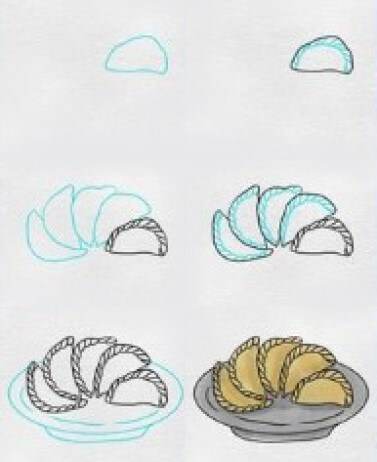 Dibujos de Dumpling relleno