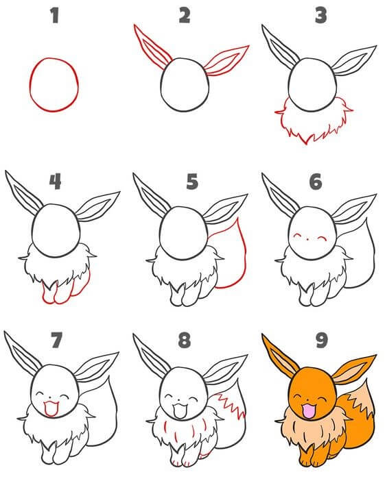 Dibujos de Eevee