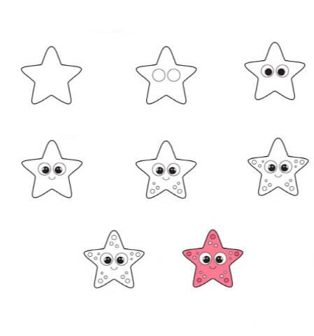 Dibujos de Estrella de Mar Adorable
