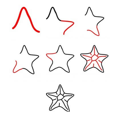 Dibujos de Estrella de Mar con Burbujas