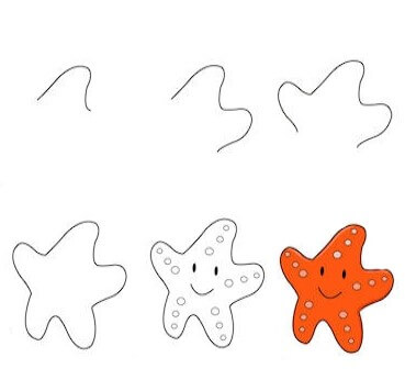Dibujos de Estrella de Mar Tierna