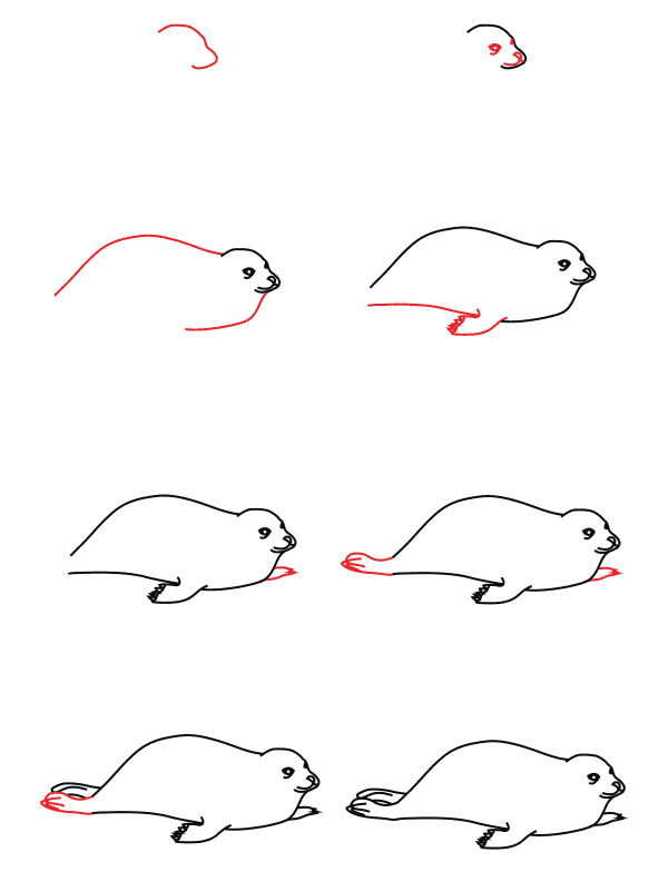 Dibujos de Foca Dormida