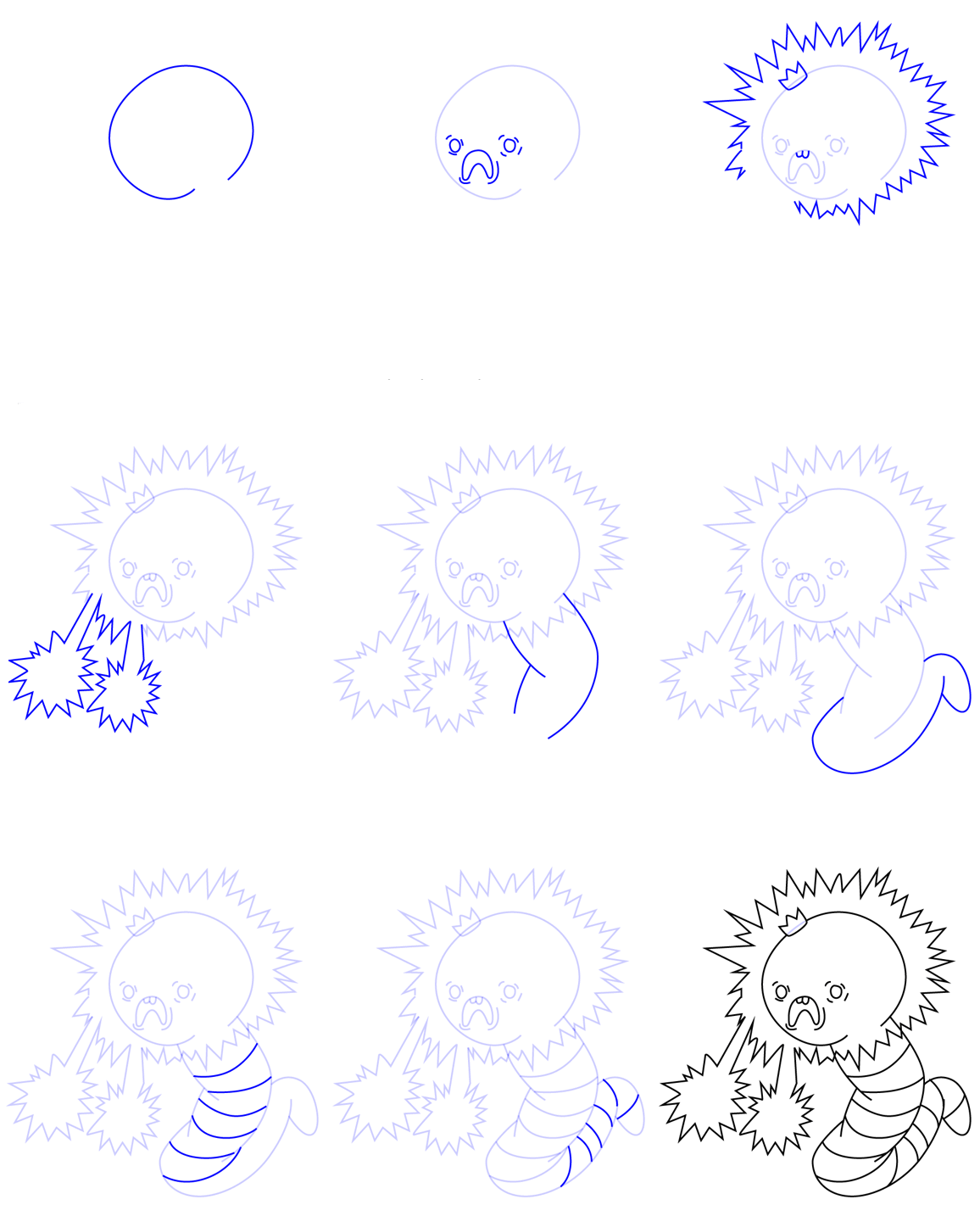 Dibujos de Gusano de dibujos animados