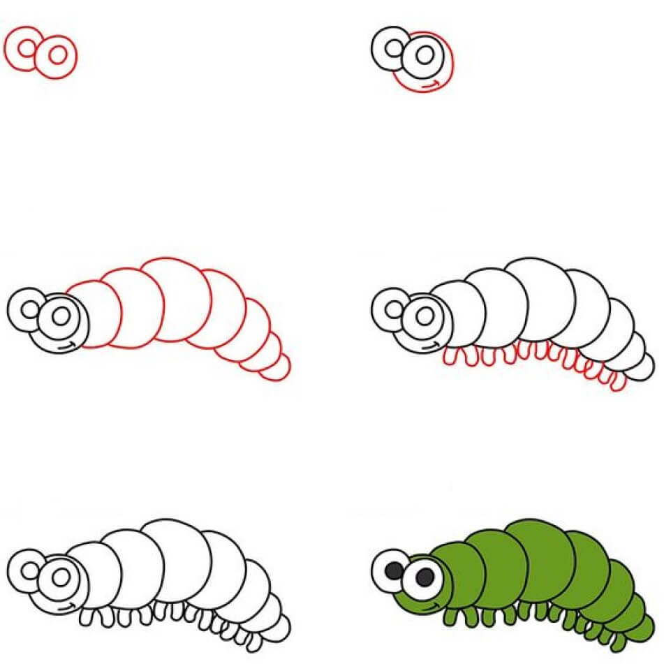 Dibujos de Gusano del Jardín