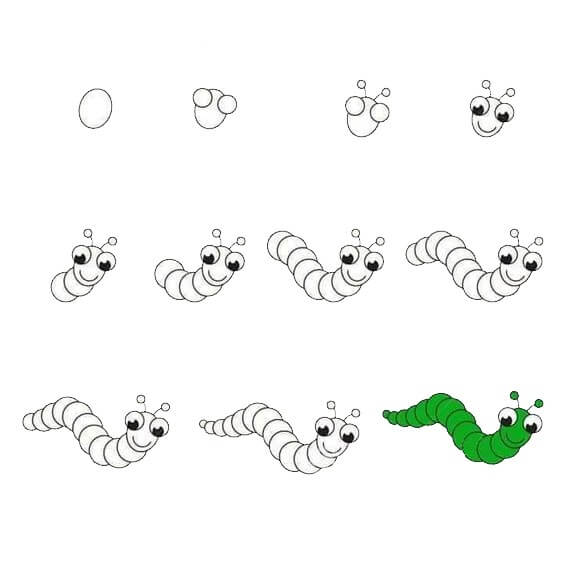 Dibujos de Gusano Gigante