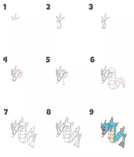 Dibujos de Gyarados