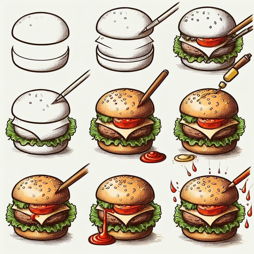 Dibujos de Hamburguesas