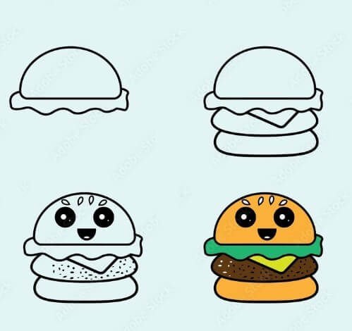 Dibujos de Hamburguesa especial