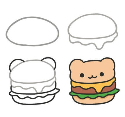 Dibujos de Hamburguesa irresistible