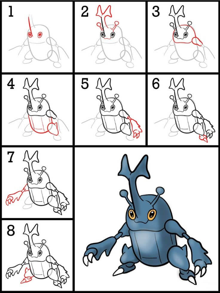 Dibujos de Heracross