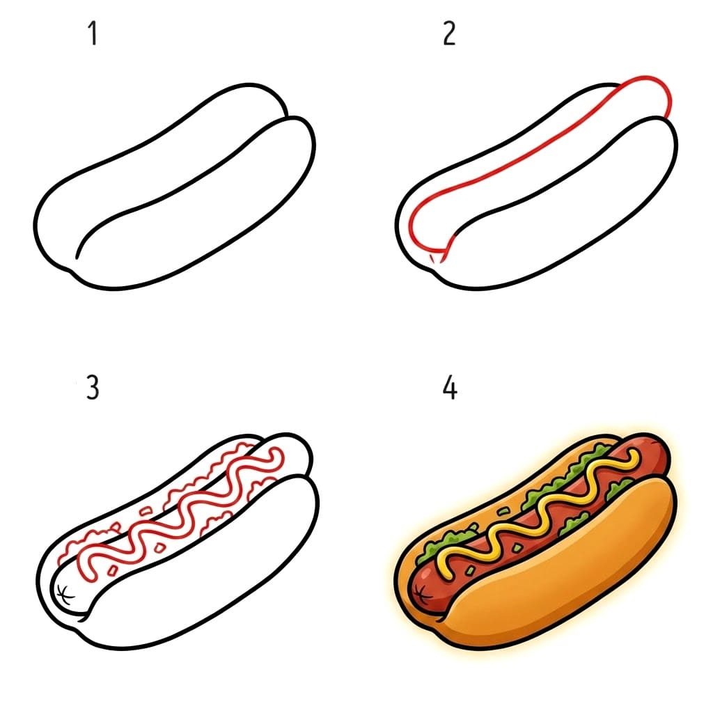 Dibujos de Hot Dog especial