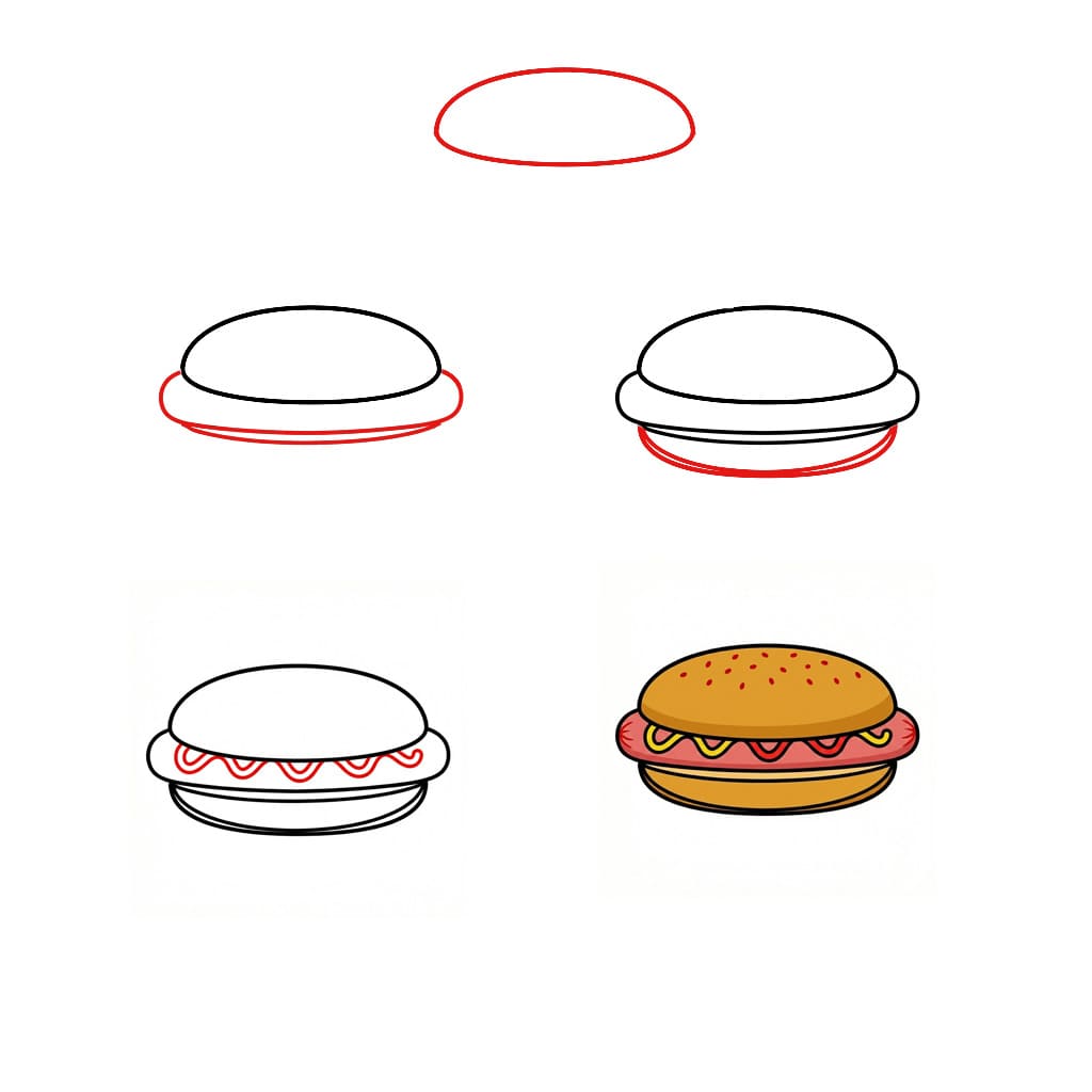 Dibujos de Hot Dog gigante