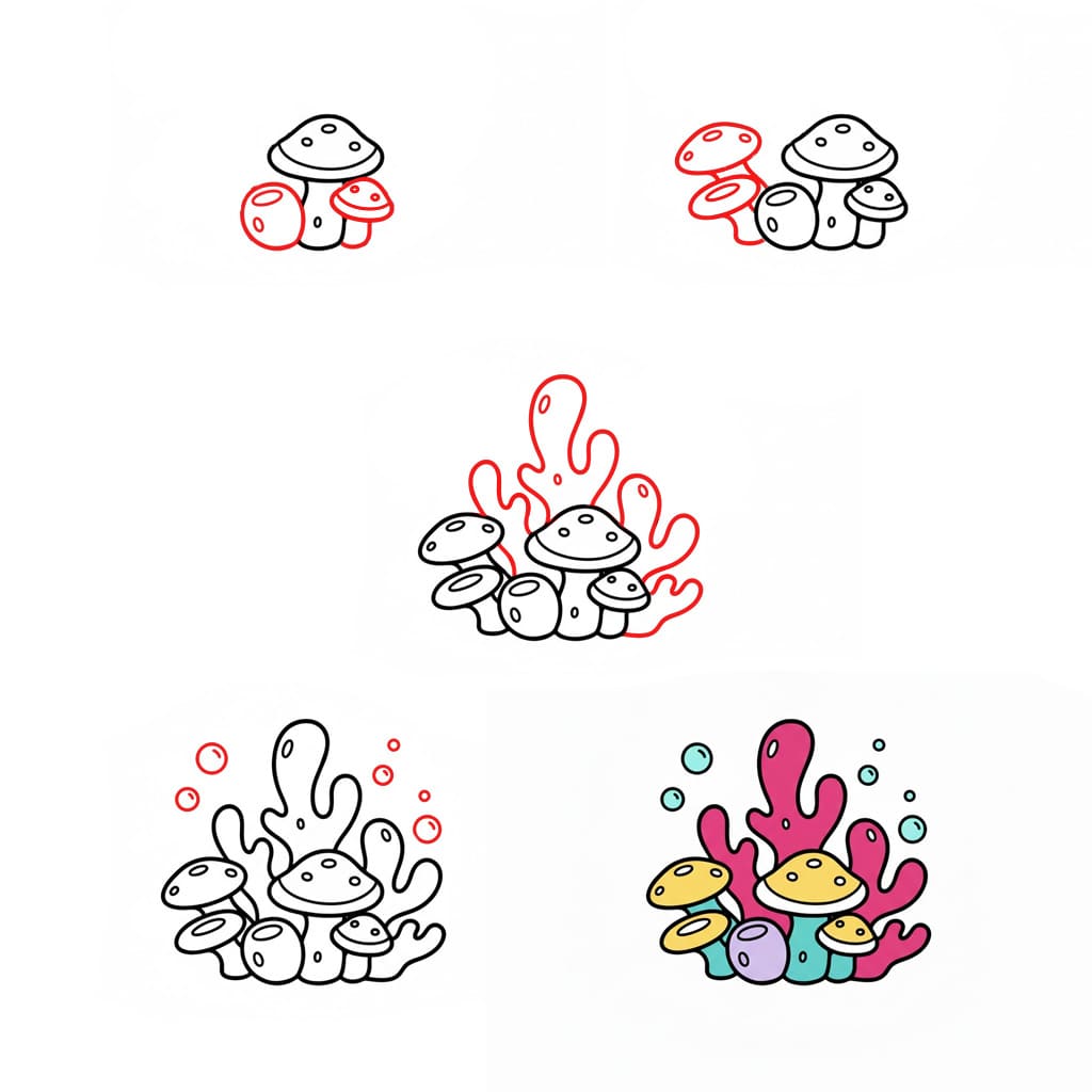 Dibujos de Jardín de coral
