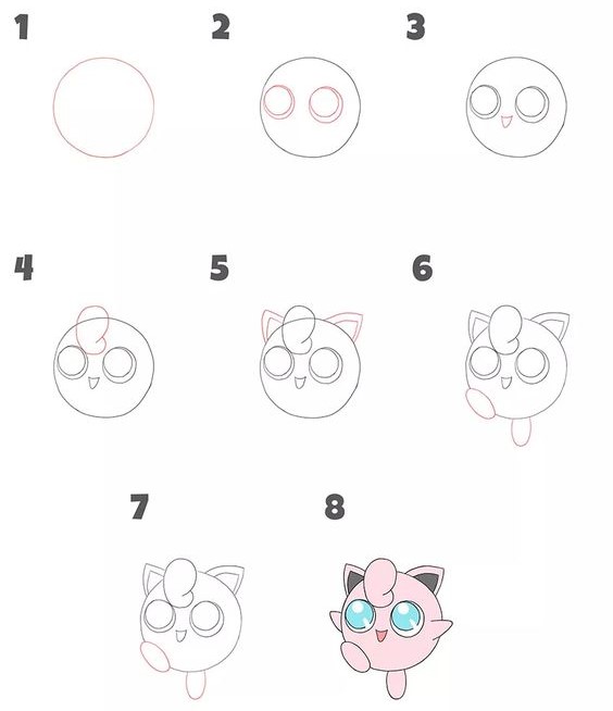 Dibujos de Jigglypuff sonriente