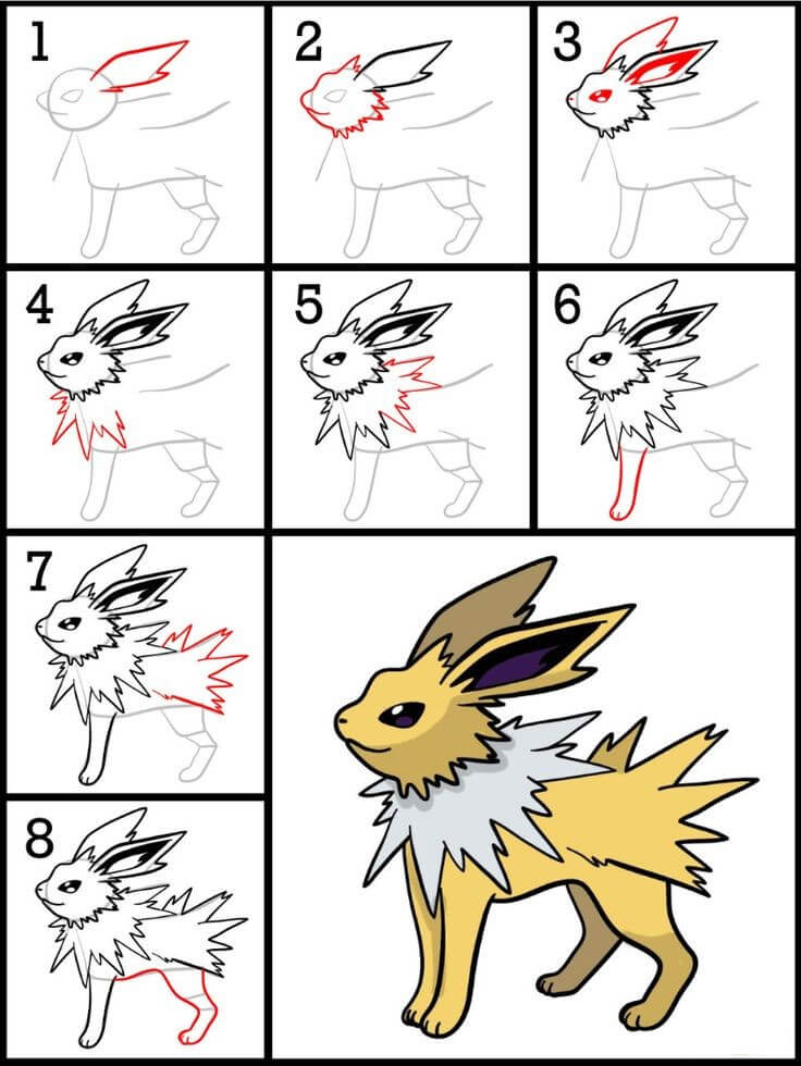 Dibujos de Jolteon