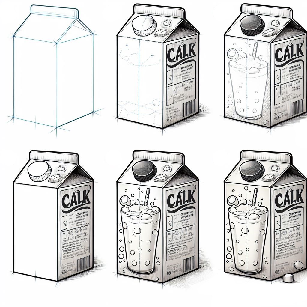Dibujos de Leche casera