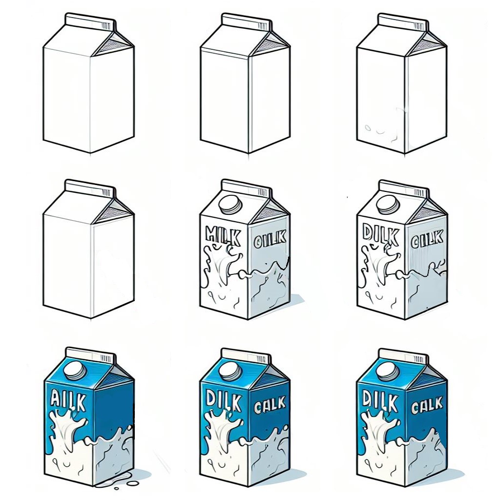 Dibujos de Leche deliciosa