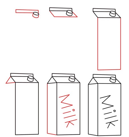 Dibujos de Leche descremada