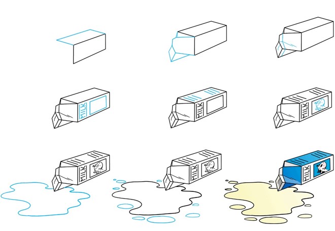 Dibujos de Leche espumosa