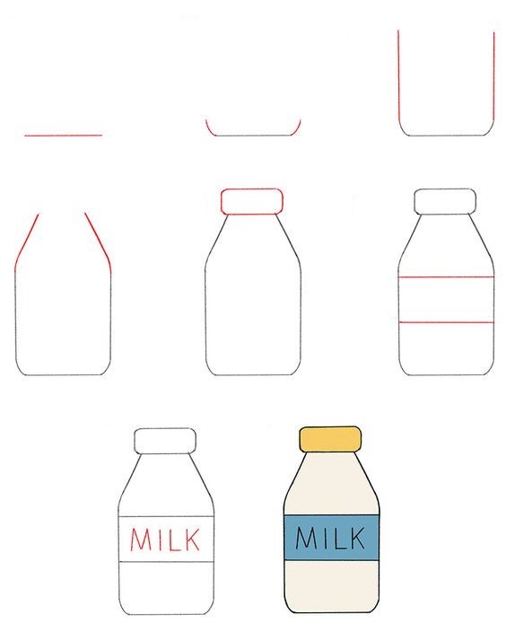 Dibujos de Leche matutina