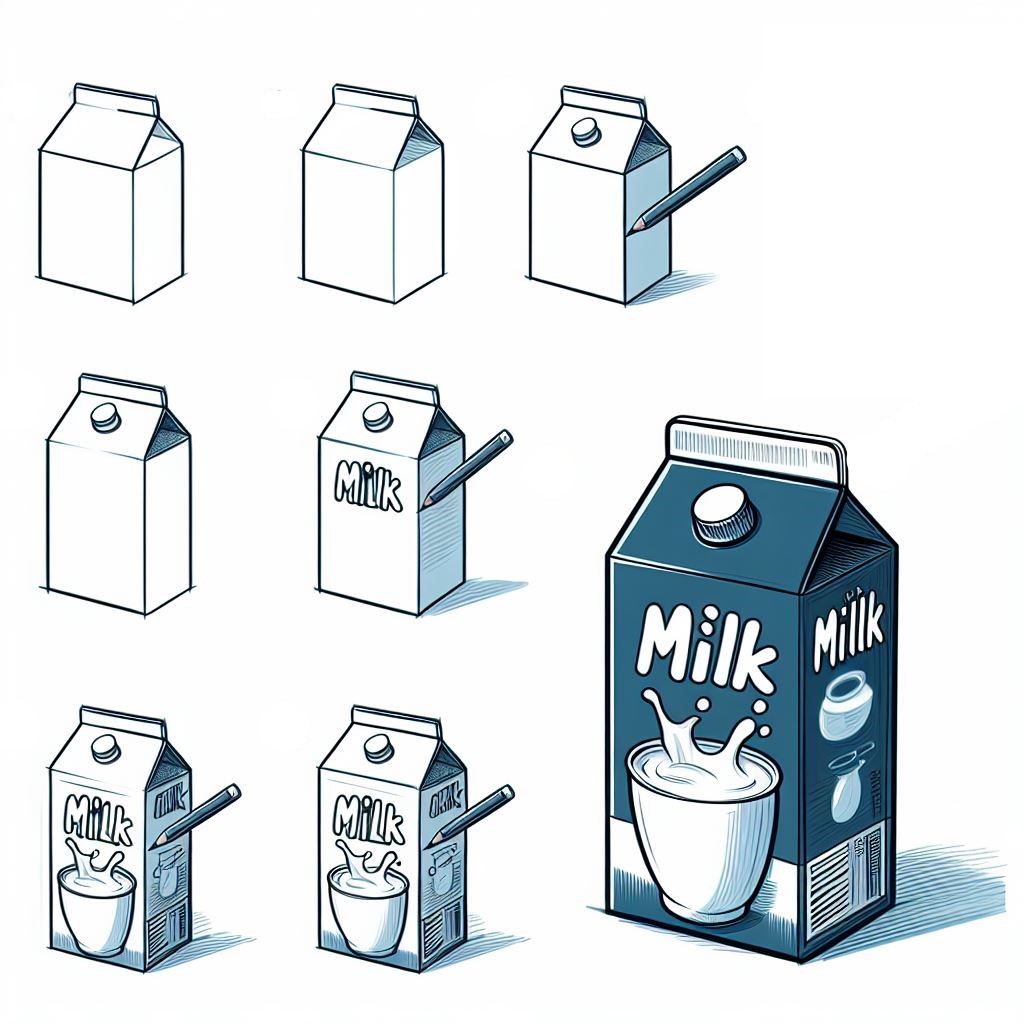 Dibujos de Leche nutritiva