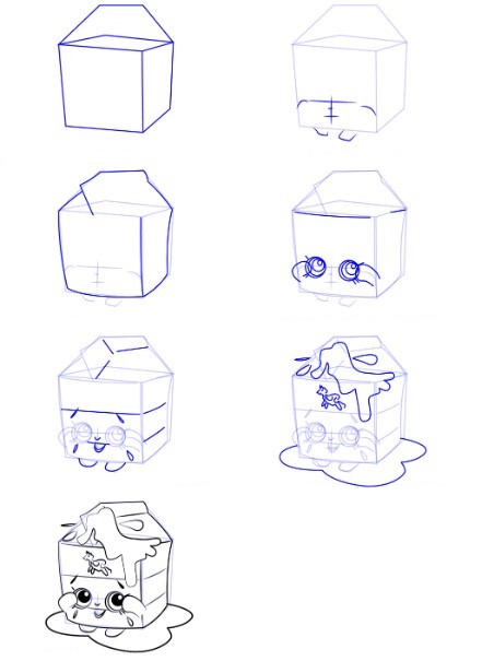 Dibujos de Leche saludable