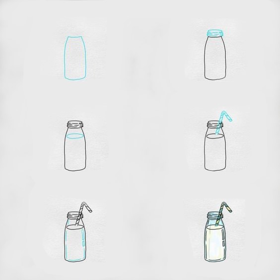 Dibujos de Leche suave