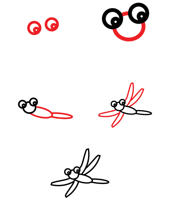 Dibujos de Libélula del Jardín