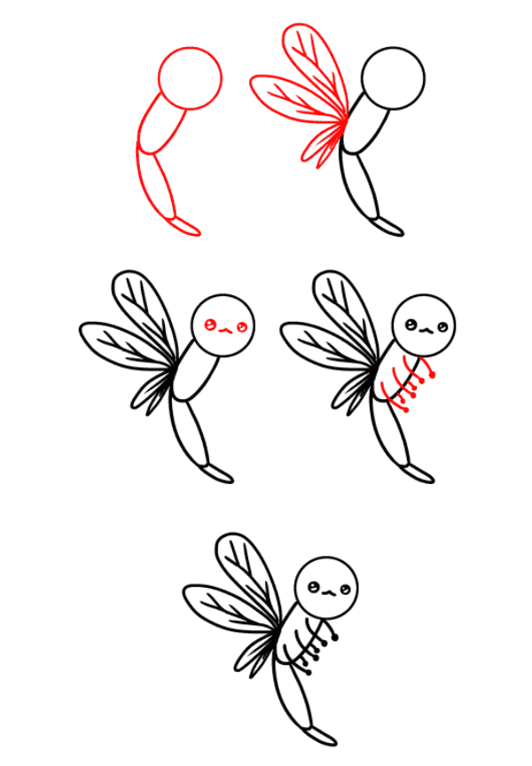 Dibujos de Libélula del Prado