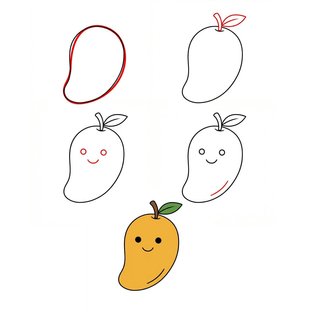 Dibujos de Mango adorable