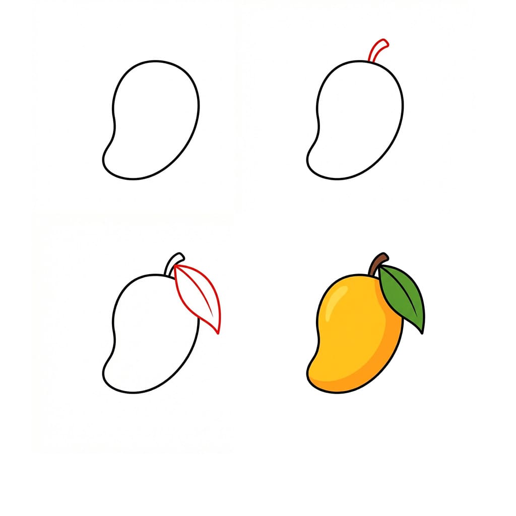 Dibujos de Mango cortado