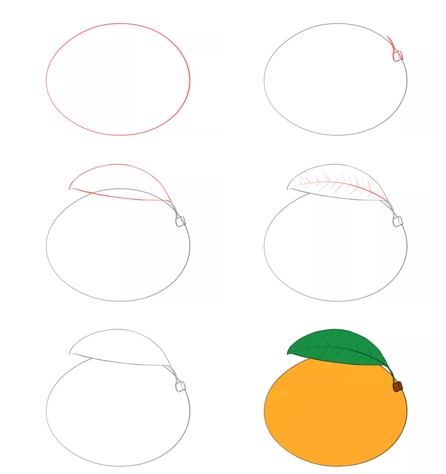 Dibujos de Mango maduro