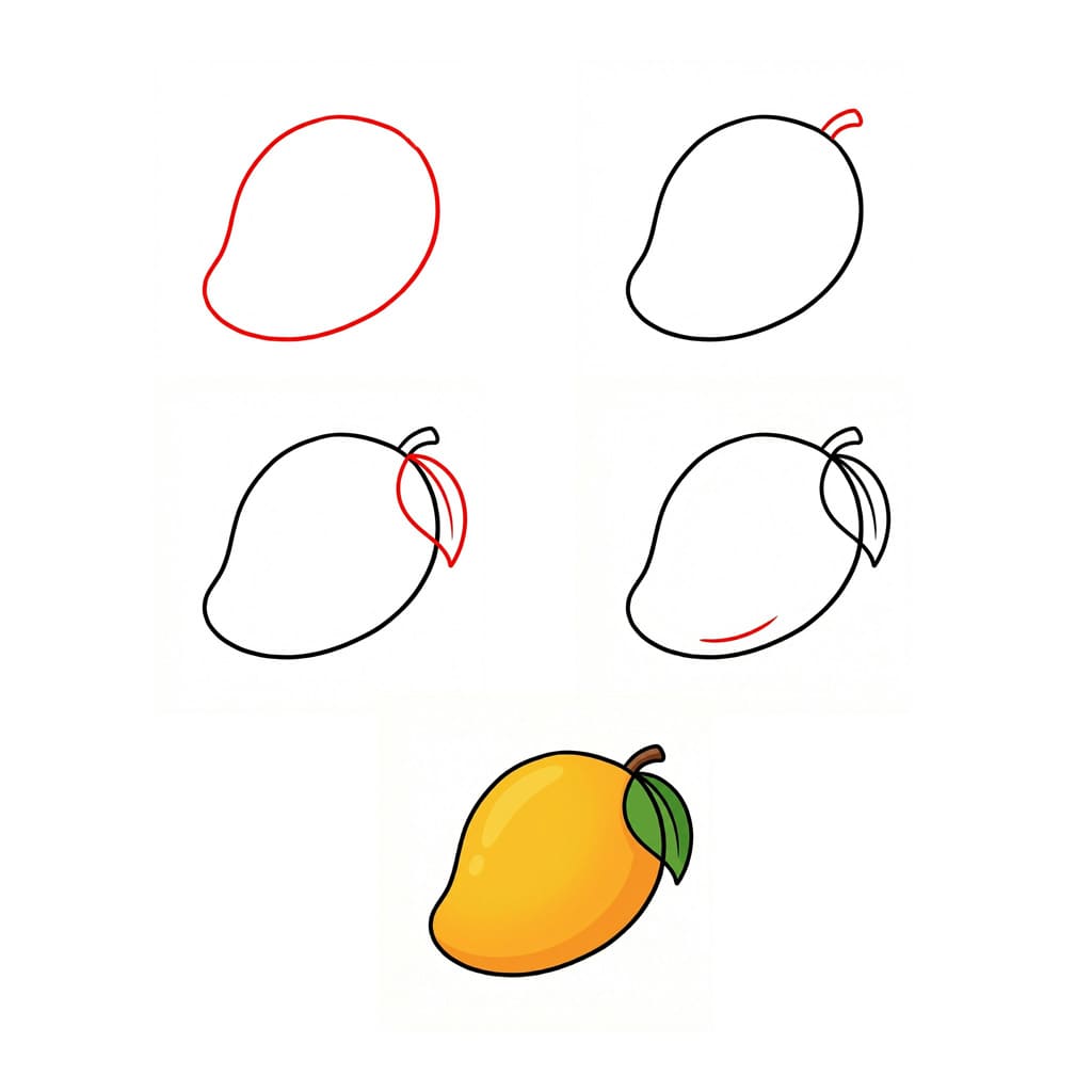 Dibujos de Mango realista
