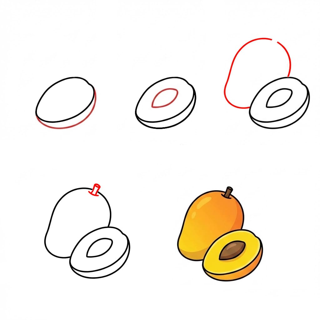 Dibujos de Mango recién cosechado
