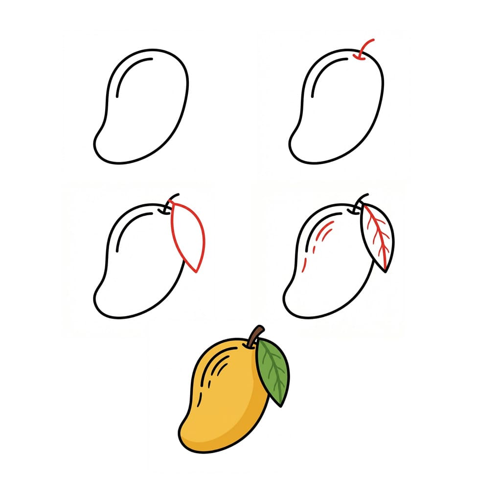 Dibujos de Mango refrescante