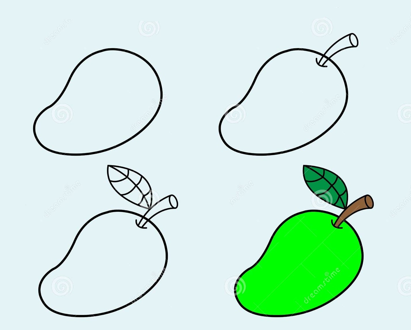 Dibujos de Mango verde
