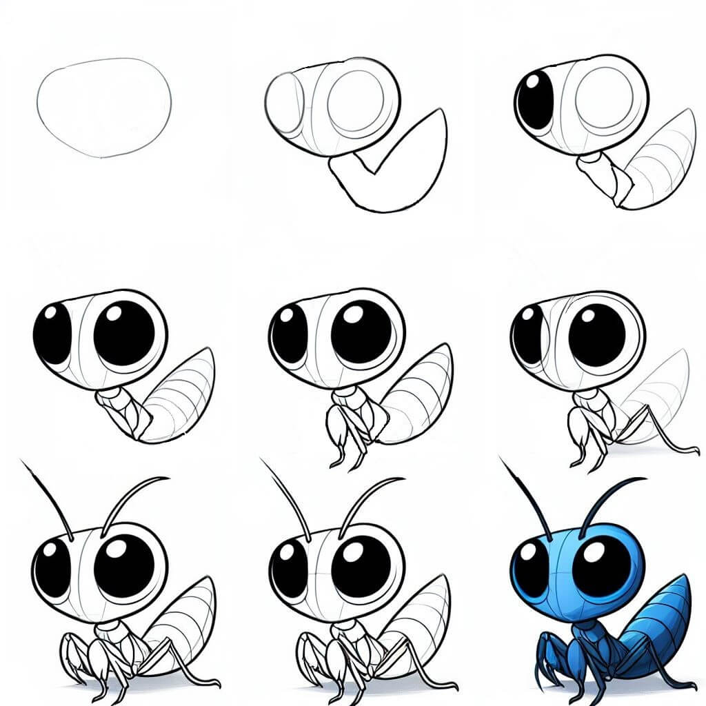 Dibujos de Mantis Religiosas